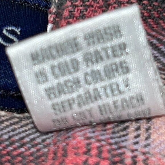 BRITCHES GREAT OUTDOORS Aztec Plaid Flannel Button Down Shirt - Made in Nepal -L - Picture 11 of 11